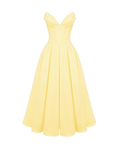 Marta | Vestido Midi con Cuerpo Estructurado