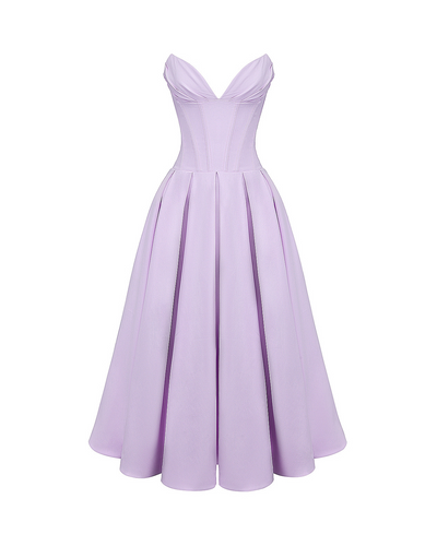 Marta | Vestido Midi con Cuerpo Estructurado