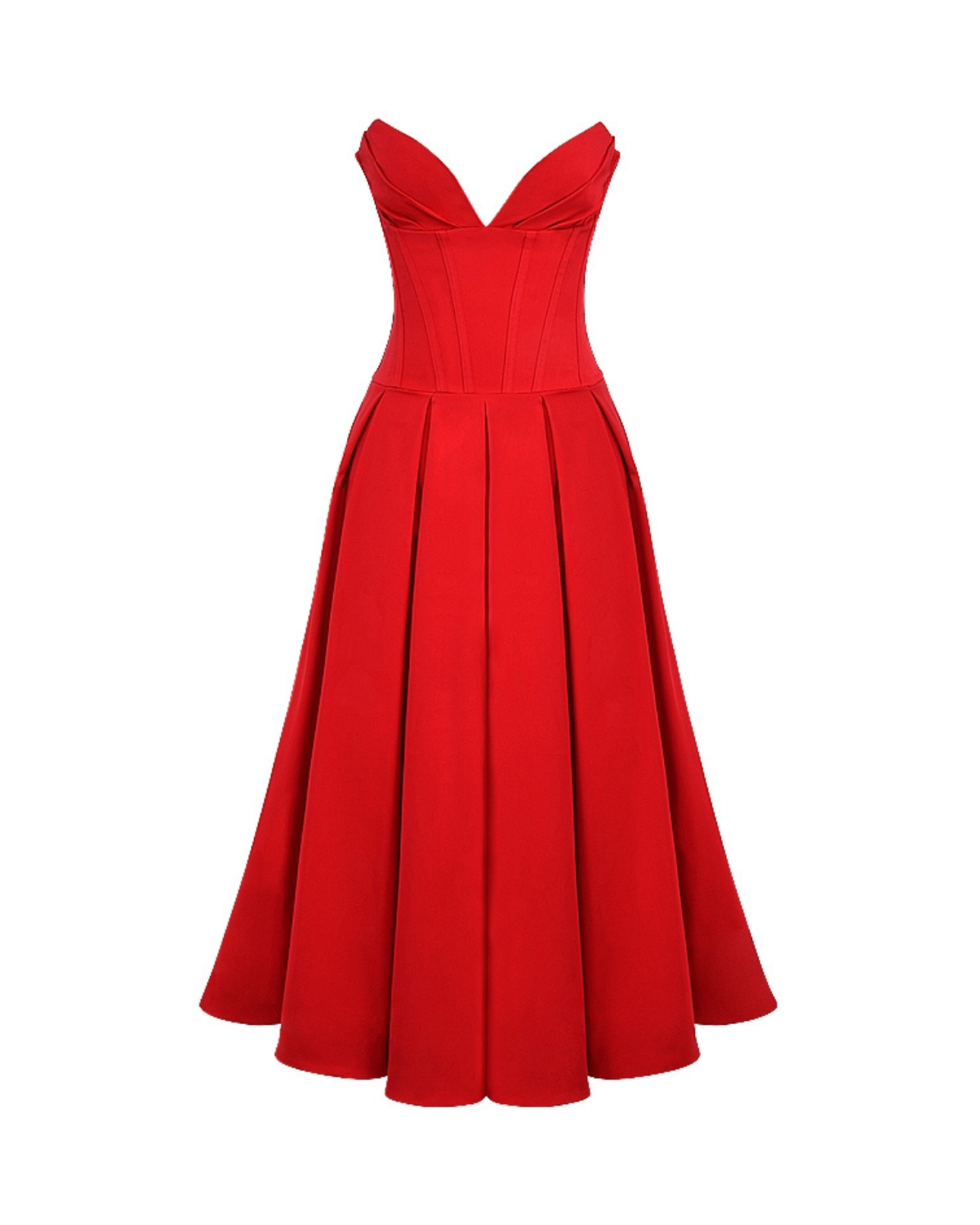 Marta | Vestido Midi con Cuerpo Estructurado