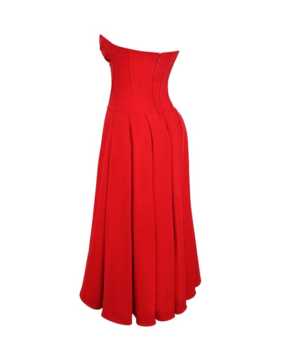 Marta | Vestido Midi con Cuerpo Estructurado