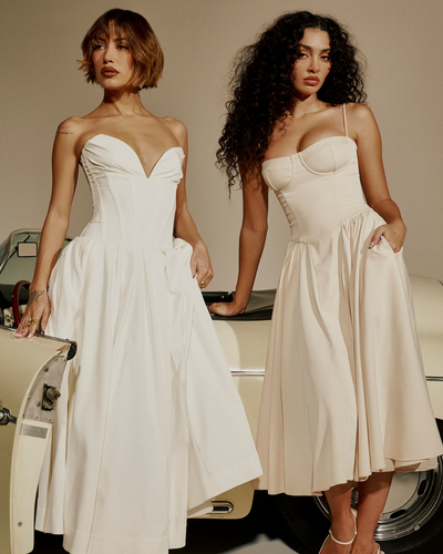 Marta | Vestido Midi con Cuerpo Estructurado