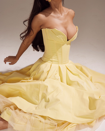 Marta | Vestido Midi con Cuerpo Estructurado