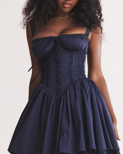 Luna | Vestido Mini con Detalles Románticos