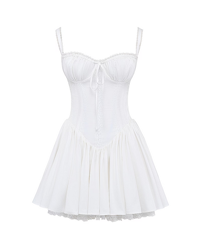 Luna | Vestido Mini con Detalles Románticos