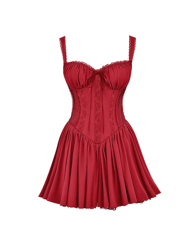 Luna | Vestido Mini con Detalles Románticos