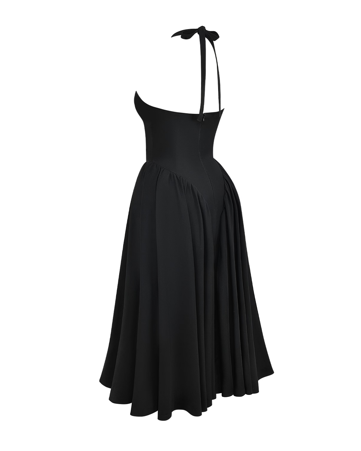 Monroe | Vestido Midi con Cuello Halter