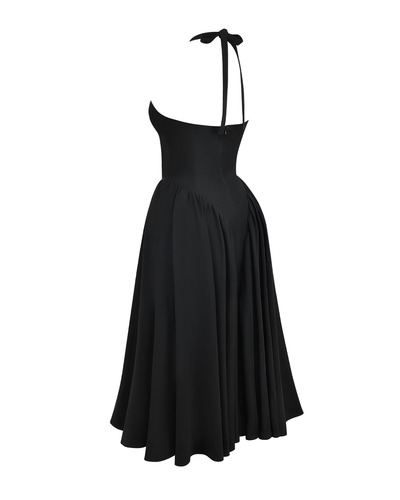 Monroe | Vestido Midi con Cuello Halter