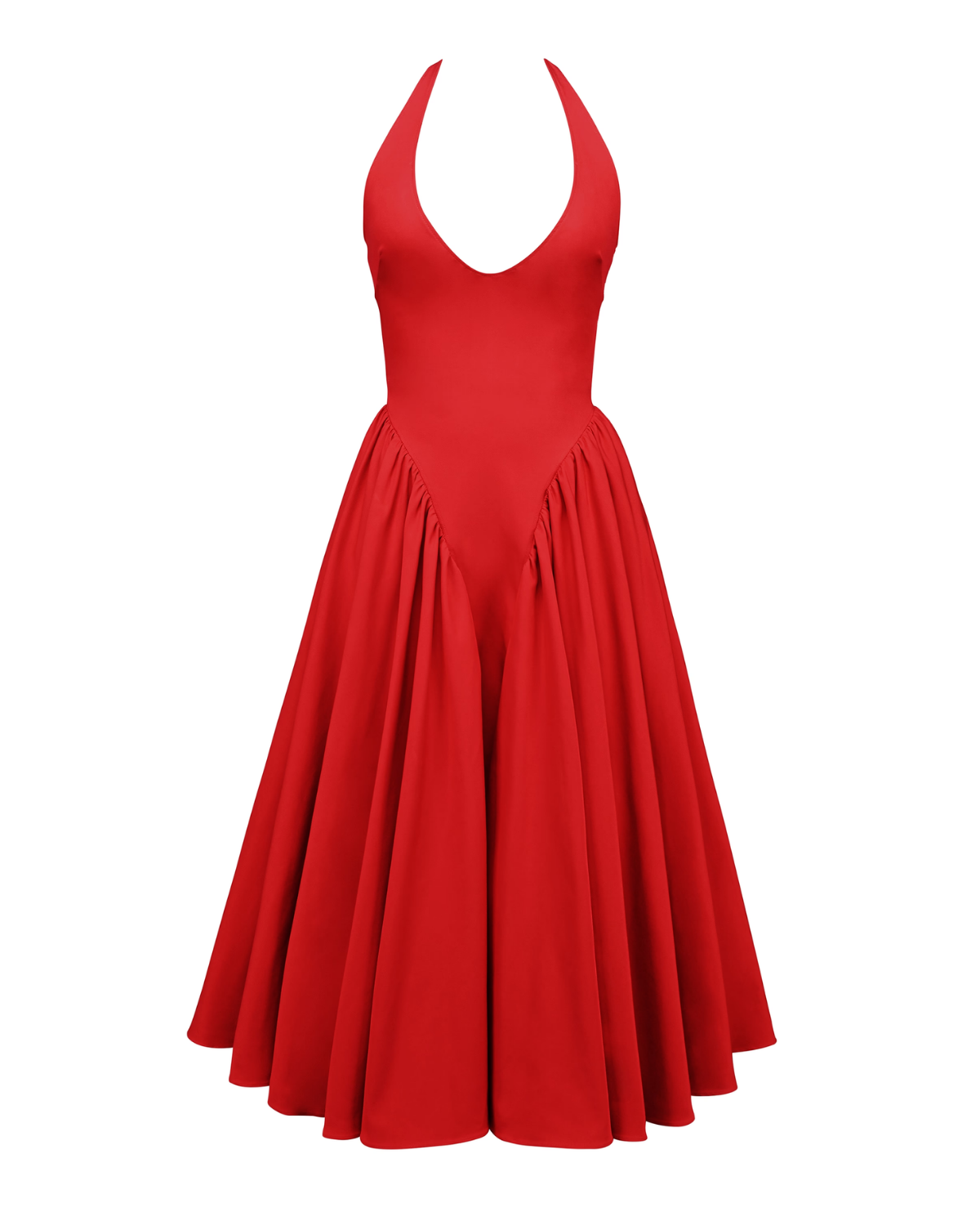 Monroe | Vestido Midi con Cuello Halter