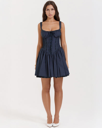 Luna | Vestido Mini con Detalles Románticos