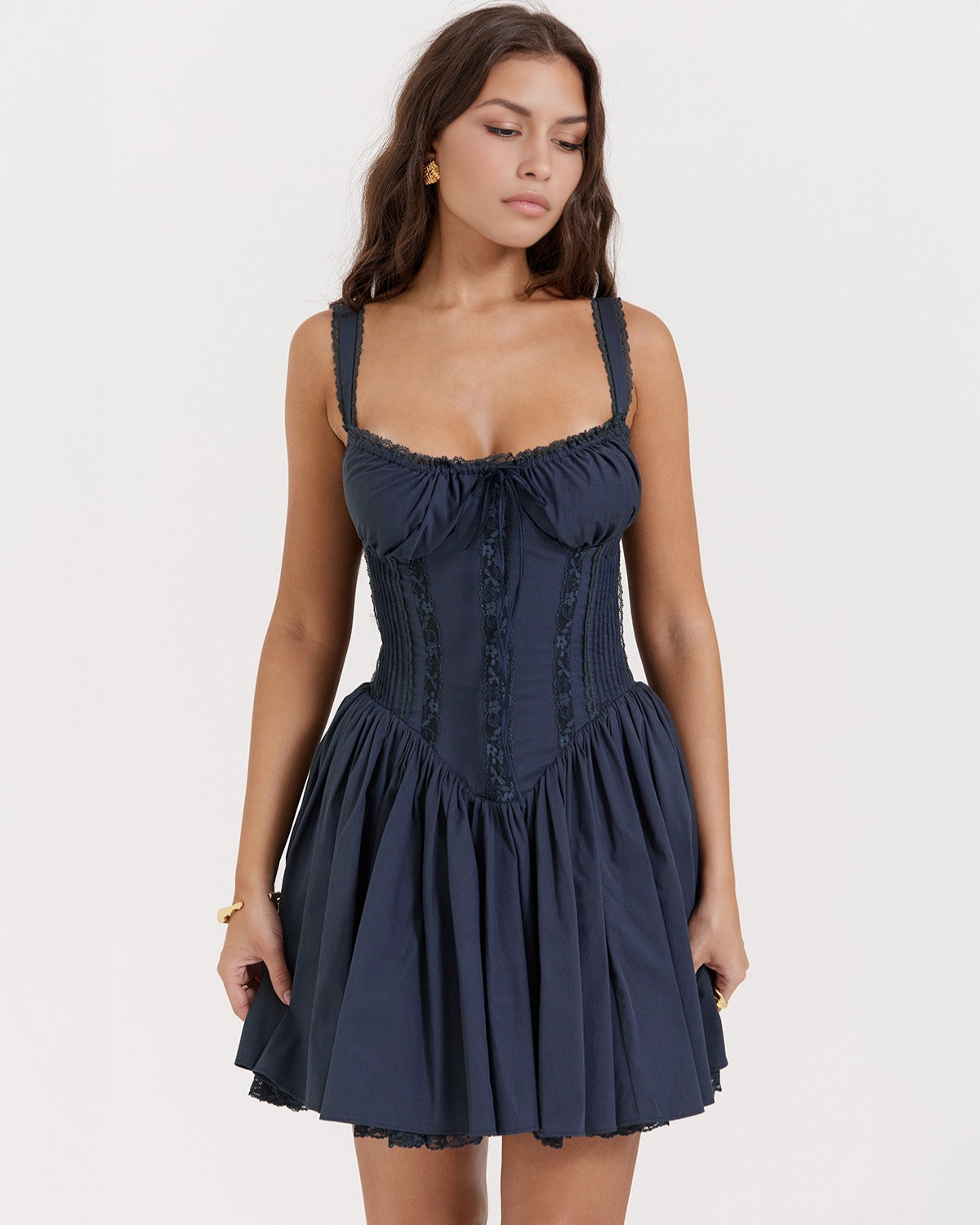 Luna | Vestido Mini con Detalles Románticos