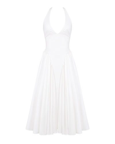 Monroe | Vestido Midi con Cuello Halter