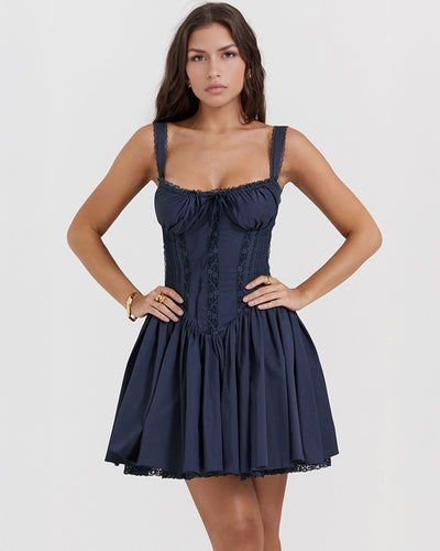 Luna | Vestido Mini con Detalles Románticos