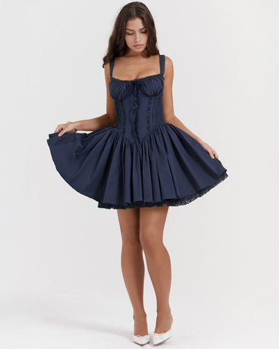 Luna | Vestido Mini con Detalles Románticos