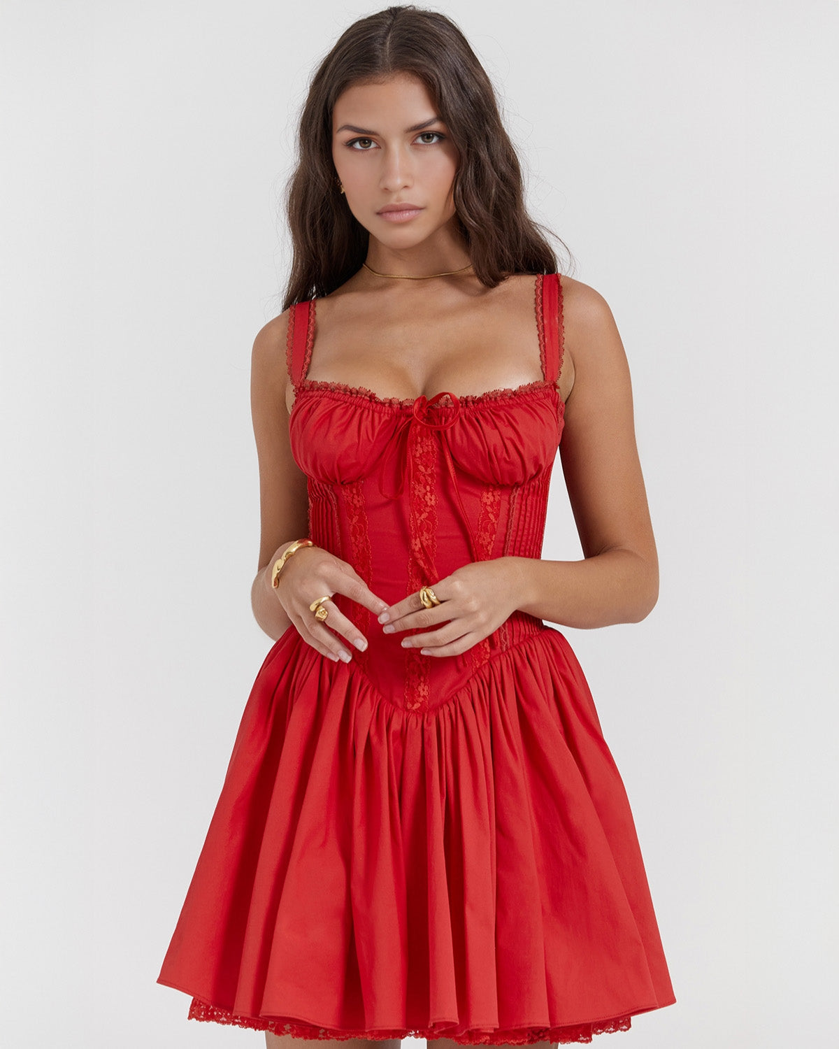 Luna | Vestido Mini con Detalles Románticos