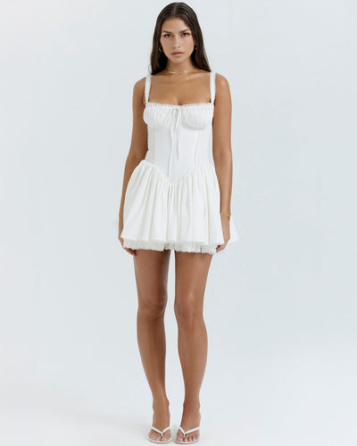 Luna | Vestido Mini con Detalles Románticos