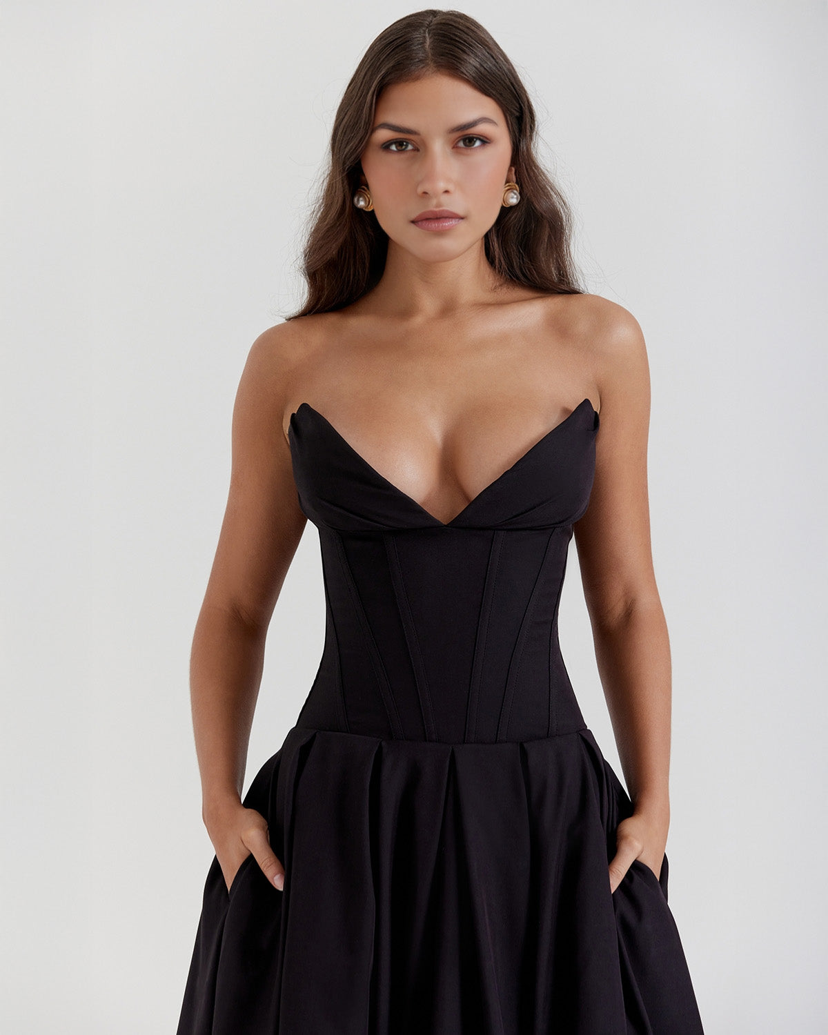 Marta | Vestido Midi con Cuerpo Estructurado