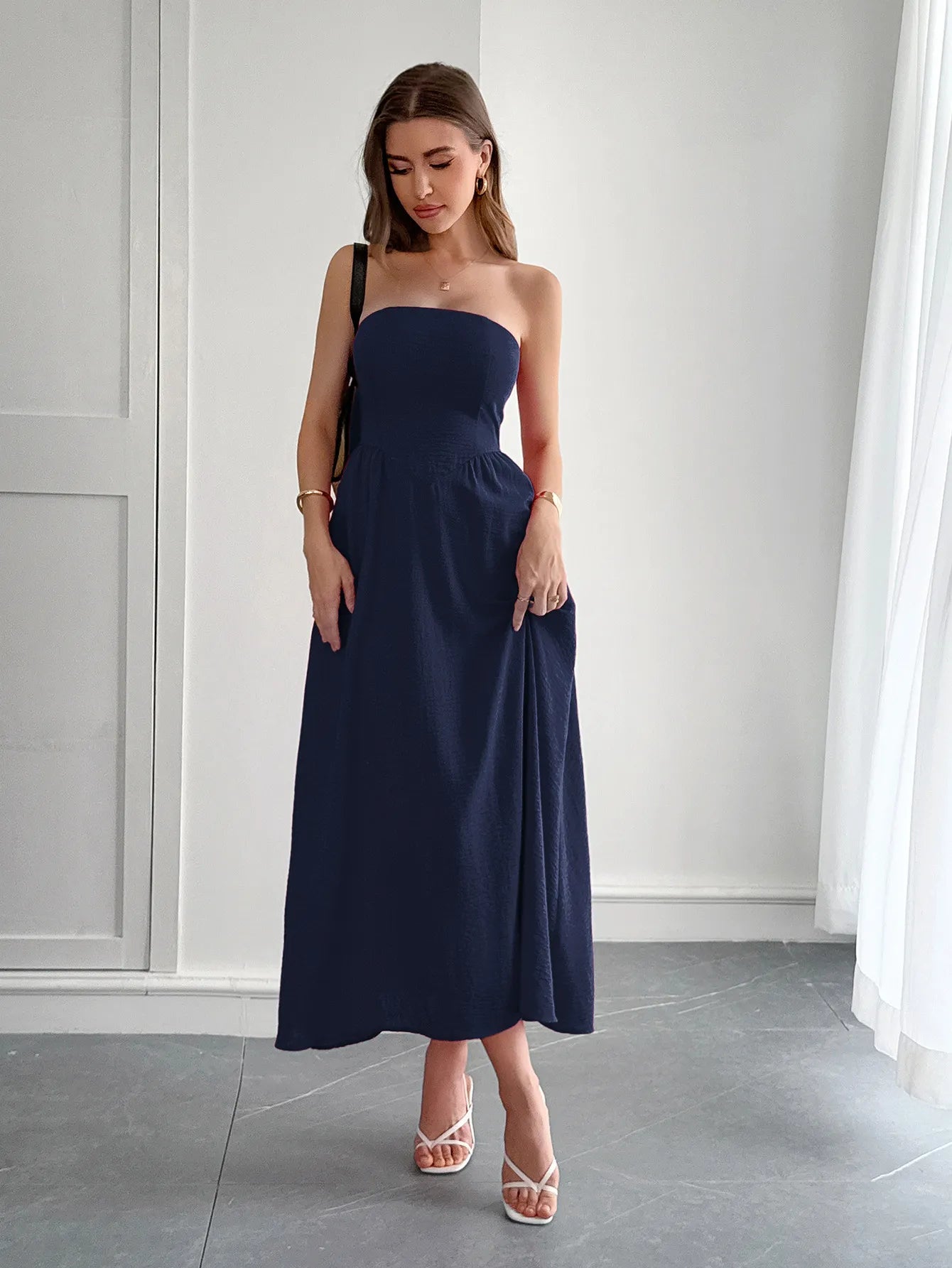 Elena | Vestido Casual sin Tirantes